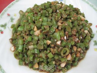 米炒豆角的做法