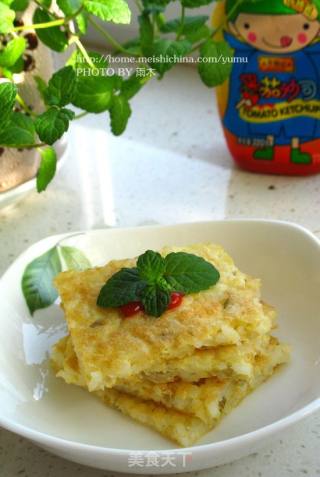 剩米饭的春天【榨菜米饼】的做法
