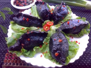 墨汁饺子的做法