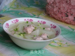 肉圆冬瓜汤的做法