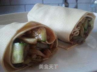豆皮卷的做法