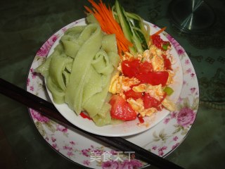 翡翠面约会番茄鸡蛋卤的做法