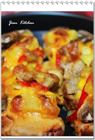 Jian Kitchen ❤营养什锦小披萨❤的做法