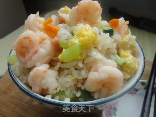 虾仁什锦炒饭的做法