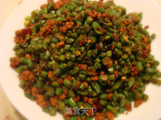 超级下饭菜～干煸肉末豇豆