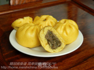 南瓜豆沙包的做法