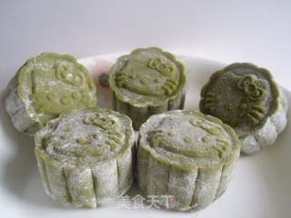 抹茶冰皮月饼的做法