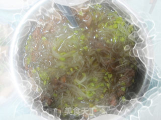 有机自种生活——萝卜菜粉丝肉沫清汤的做法