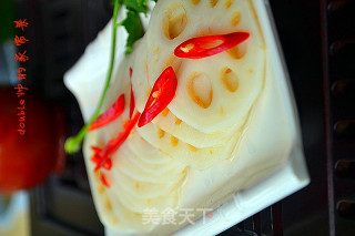 油价涨了，不用油的【糖醋藕片】的做法