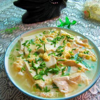 鸡蛋葱末豆腐的做法