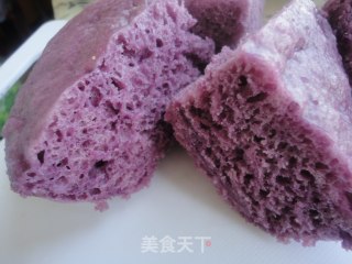 松软美味··紫薯发糕的做法