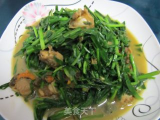 韭菜炒扇贝的做法