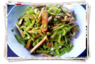 扁豆炒香干的做法