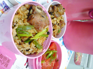豉汁排骨焗饭的做法