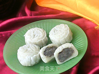 奶油蓝莓冰皮月饼的做法