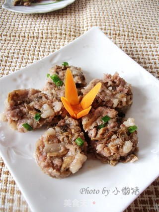 笋干菜蒸肉饼的做法
