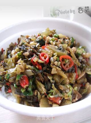 酸菜炒肉末的做法