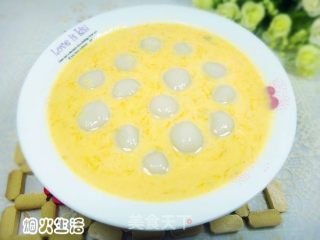 南瓜牛奶汤圆的做法
