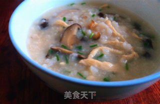 香菇鸡肉粥的做法