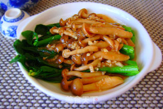 蟹味菇扒菜心的做法