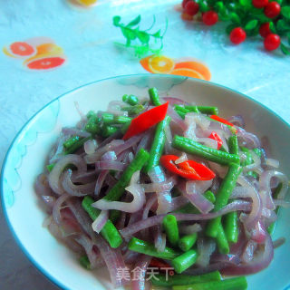 洋葱炒豆角的做法