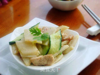 肉片炒山药的做法