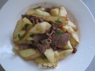 肉片茭白的做法