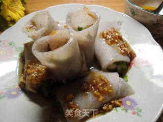 创意Q版香菇虾仁肠粉的做法