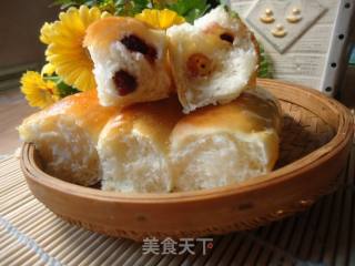 蔓越莓夹心小餐包的做法