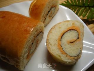 肉松海苔面包的做法