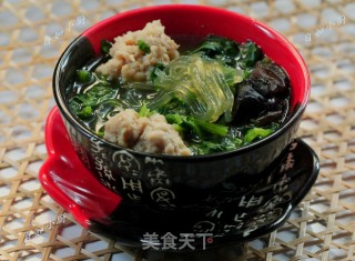 菠菜丸子汤的做法