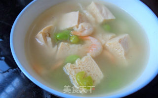 冻豆腐虾仁汤的做法