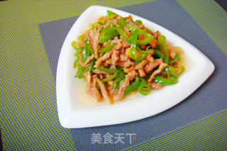 青椒肉丝--普通家常菜的做法