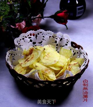 自制无油薯片的做法