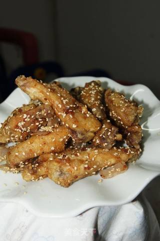那满口芝麻香--椒盐芝麻鸡翅的做法