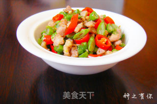 榄菜肉末豆丁的做法