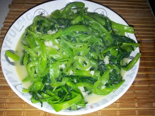 蒜蓉椒丝腐乳炒通菜的做法
