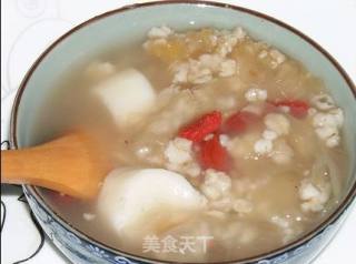 银耳山药麦片粥的做法