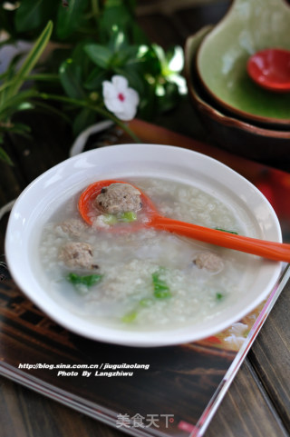 肉丸蔬菜粥的做法