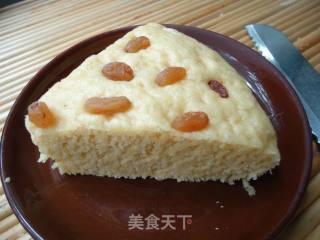 葡萄干玉米发糕的做法