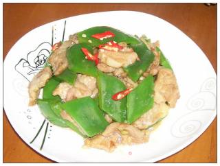 菜椒炒肉片的做法