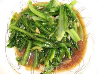 清新小菜---蚝油蒜蓉莜麦菜的做法
