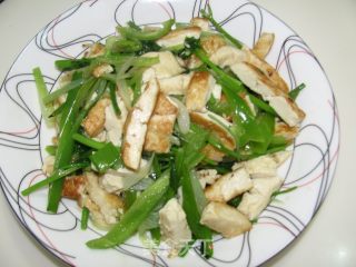 香菜炒豆腐的做法