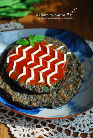 黑豆渣蔬菜饼的做法
