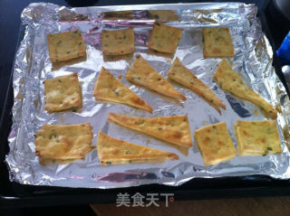 晒我烘焙的午后茶点-葱香饼干