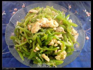青椒炒鸡蛋的做法