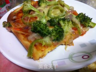 培根&香蕉双拼披萨的做法