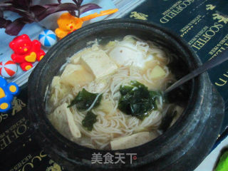 DIY酱汤煮面的做法