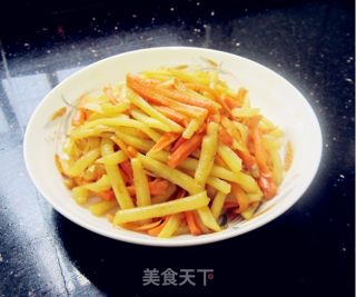 炒土豆胡萝卜丝的做法
