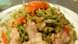 家常菜【扁豆丝炒肉片】的做法